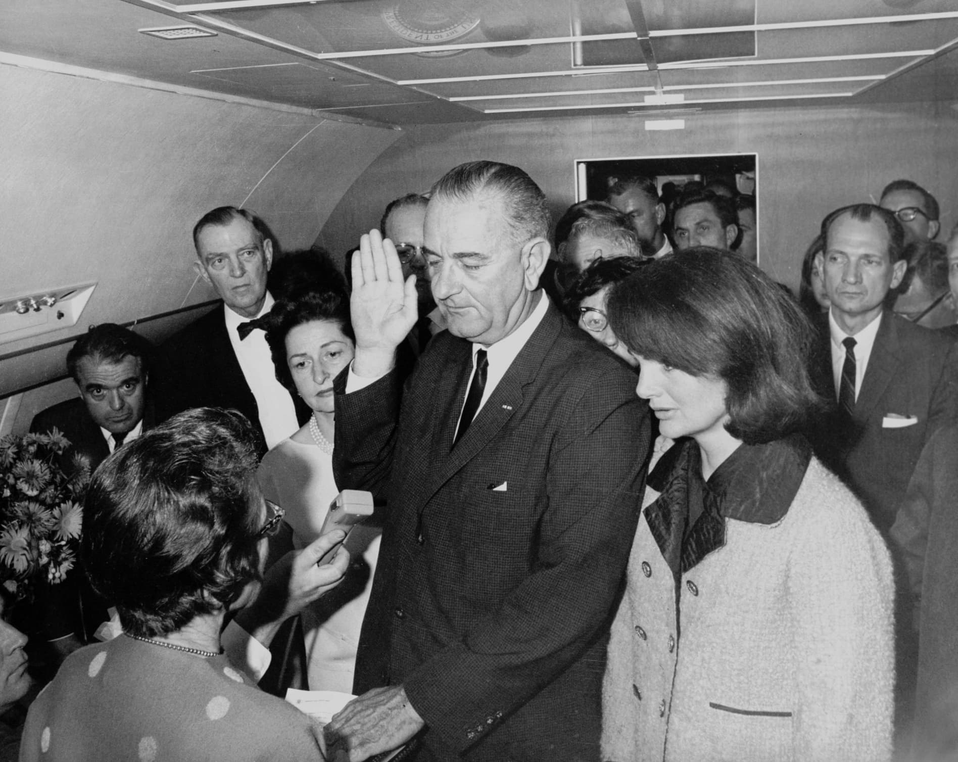 lyndon b johnson sworn